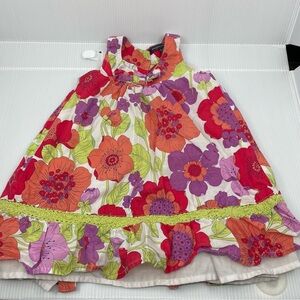 Girls Pumpkin Patch Floral Summer Dress Size 24m/2T
